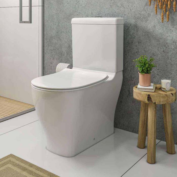 Kit Vaso Sanitário com Caixa, Assento e Complementos de Instalação Slim Branco